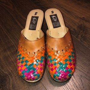 *SOLD* genuine handmade huarache sandal heels
